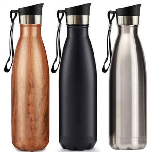 Chilly / S'well Style Stainless Steel Double Walled Bottle 500ml Flip Lid - Available Q2